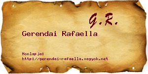 Gerendai Rafaella névjegykártya